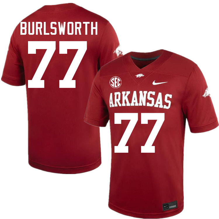 Brandon Burlsworth Arkansas Jersey,Arkansas Razorbacks #77 Brandon Burlsworth Jersey Youth-Cardinal